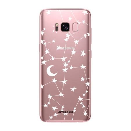 Lovecases Samsung Galaxy S Plus Gel Case White Stars And Moons