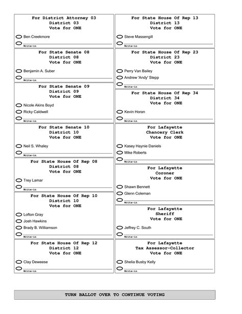 Republican Party Sample Ballots The Oxford Eagle The Oxford Eagle