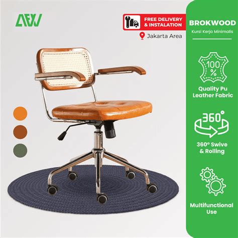 kursi retro kursi kantor ergonomis minimalis  berkualitas