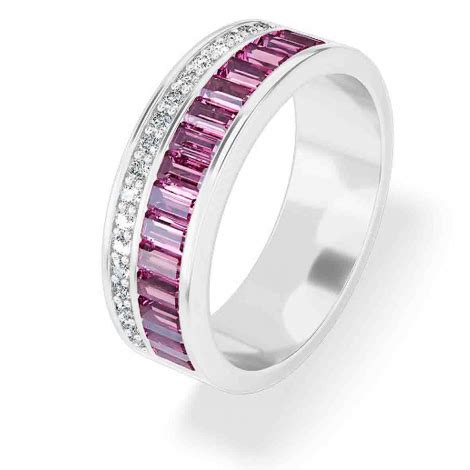 Bague Saphir Roses Et Diamants Rf Fmnwaq