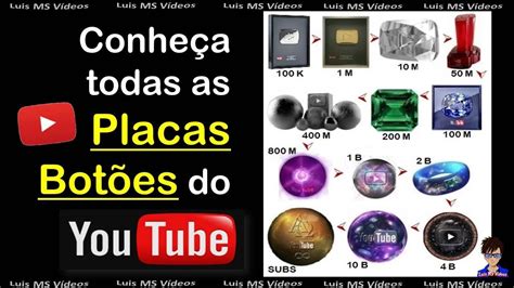 Conheça todas as Placas do Youtube Botões do Youtube YouTube