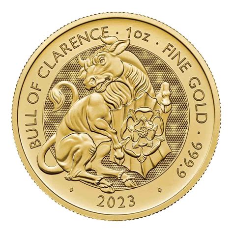 Oz Gbp Great Britain Gold Tudor Beasts Bull Of Clarence