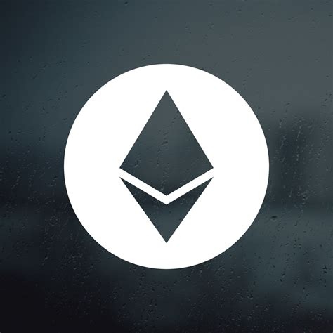 Ethereum Eth Vinyl Decal Sticker Crypto Cryptocurrency Decal Etsy