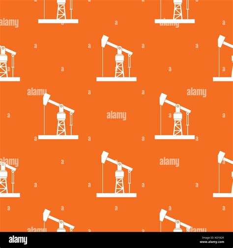 Oil Pump Pattern Seamless Stock Vector Image Art Alamy