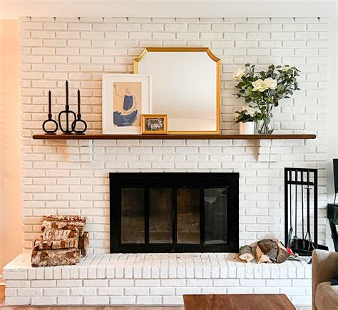 21 White Brick Fireplace Ideas That Elevates Elegance DecorDove