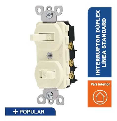 Interruptor Dúplex Línea Standard Volteck 46002 MercadoLibre