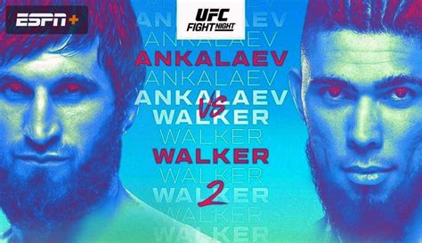 UFC Fight Night 234. Ankalaev-Walker: full tournament fight card ...