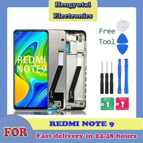 6 53 LCD For Xiaomi Redmi Note 9 LCD Display M2003J15SC Touch Screen