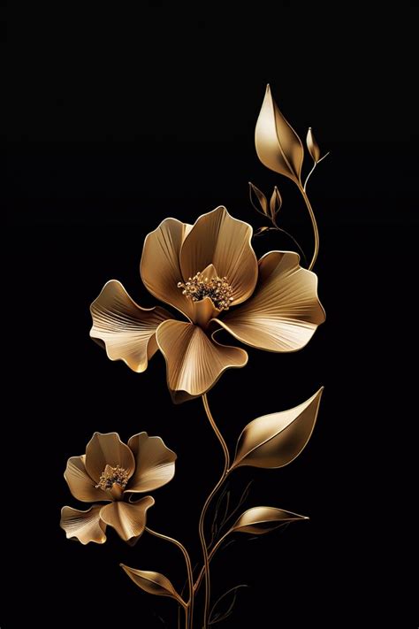 Golden Flower Painting