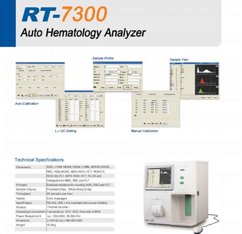 Buy Wholesale China Rayto Rt 7300 Auto 3 Parts Hematology Analyzer Cbc