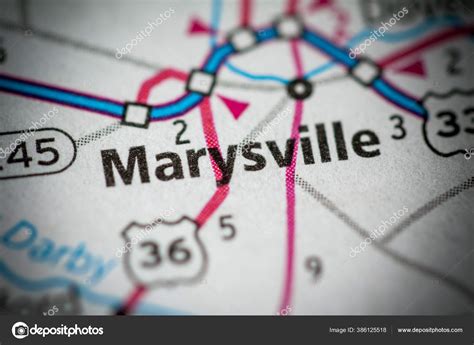 Marysville Ohio Usa Map Stock Photo by ©aliceinwonderland2020 386125518