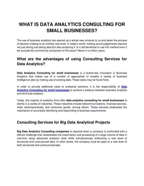 Ppt What Is Data Analytics Consulting Powerpoint Presentation Free