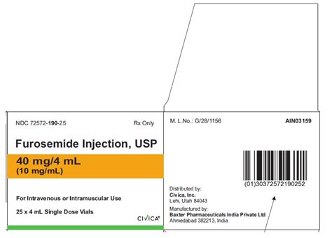 Furosemide Injection Usp 10 Mgml