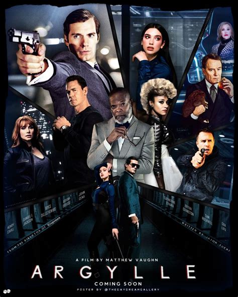 Argylle Movie Poster Matthew Vaughn Kingsman Movie Movie