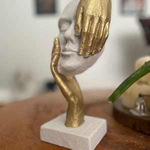 Mask Sculpture Statue 10 Inches Housewarming Gifts Creative Abstract