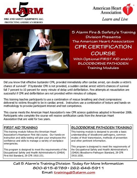 Cpr Training Flyer Template