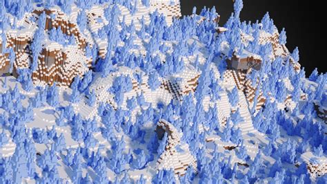 3D model Minecraft Ice Spikes Biome VR / AR / low-poly | CGTrader