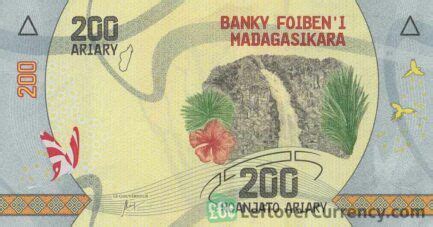 200 Malagasy Ariary banknote - Exchange yours for cash today