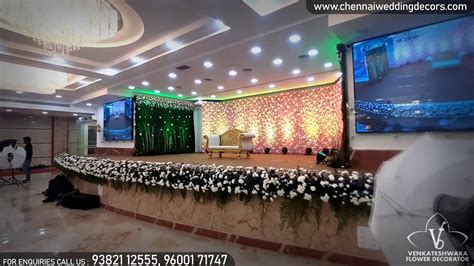 Wedding Reception Decoration Setup Ramkrish Palace Chromepet VFD YouTube