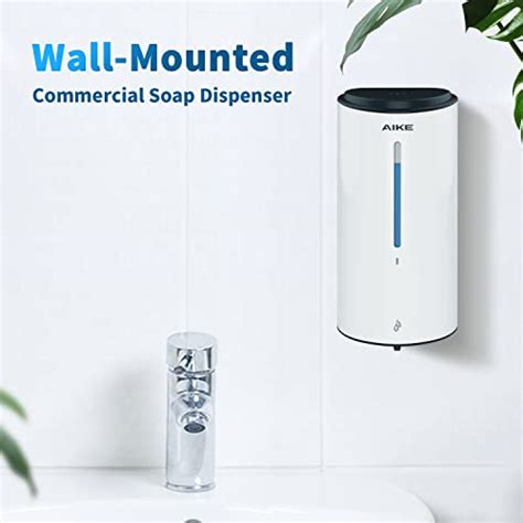 Aike 850ml Commercial Wall Mount Automatic Soap Dispenser Abs Cover White Model Ak1210 Pricepulse