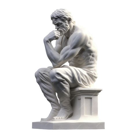 Premium Photo | Original pose thinker statue