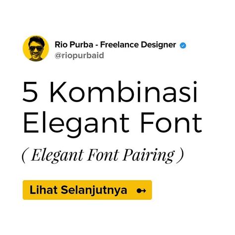 Kombinasi Font Poster