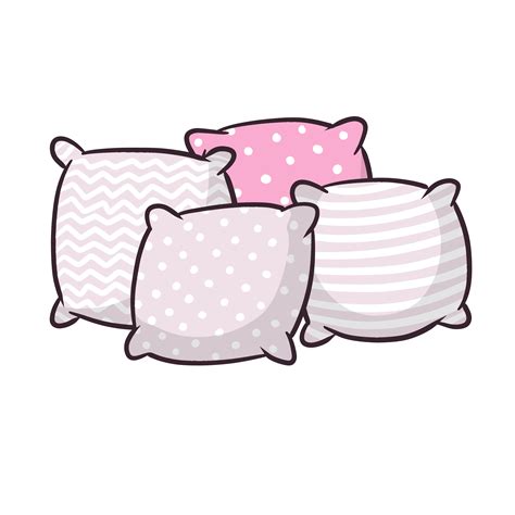 Pink Pillow Cartoon