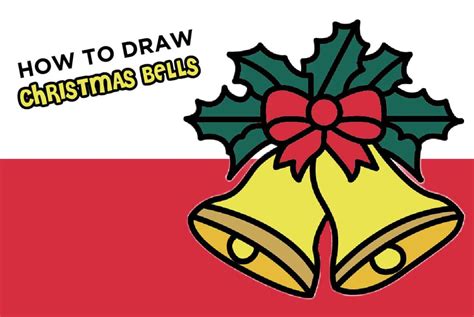 How To Draw Christmas Bell Easy Step By Step Tutorial