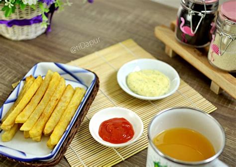 Resep Kentang goreng saus keju | cemilan wajib saat liburan oleh ...