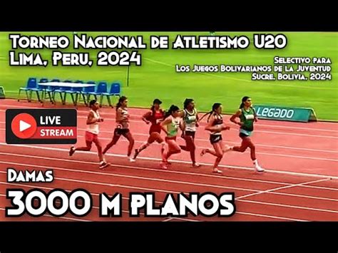 3000 M Planos Damas Torneo Nacional De Atletismo U20 La Videna Lima