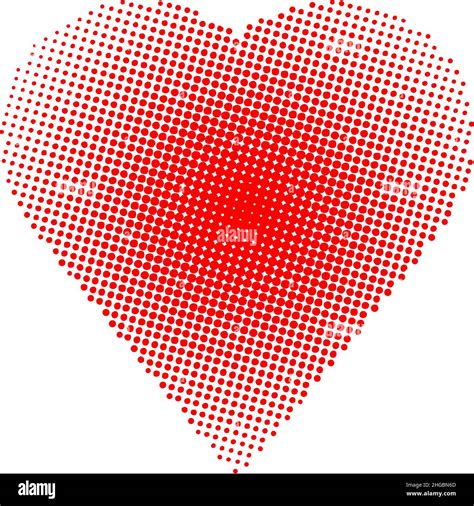 Heart Shape Halftone Background Stock Vector Image And Art Alamy