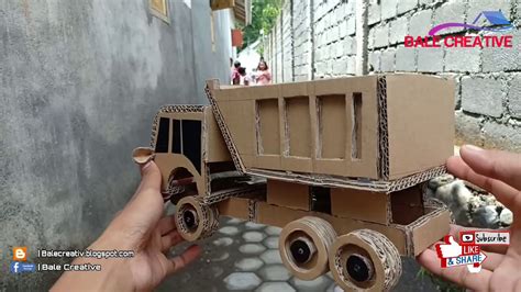 How To Make A Truck From Cardboard Diy Craft Creative Lifehack Youtube