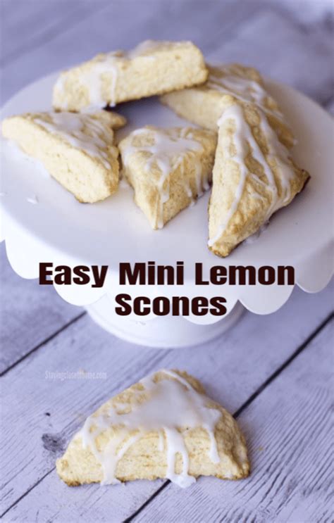 Super Easy Mini Lemon Scones Recipe - Staying Close To Home