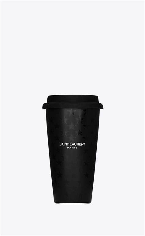 Saint Laurent Stars Print Coffee Mug In Ceramic Saint Laurent Ysl Au