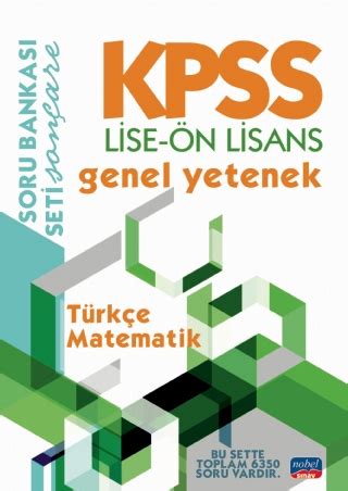 Kpss L Se N L Sans Genel Yetenek Soru Bankasi T Rk E Matematik