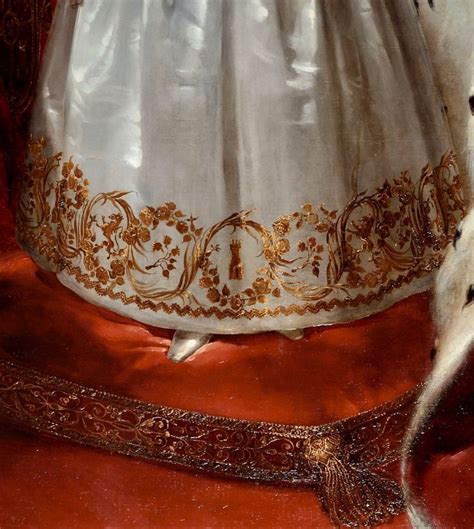 Detail From Portrait Of Isabel Ll By Carlos Luis De Ribera Y Fieve