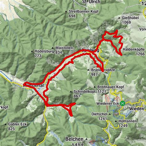 Große Münstertäler Bauernhaus Runde BERGFEX Radfahren Tour Baden