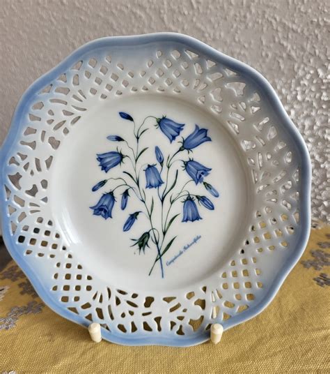 Schumann Arzberg Echt Cobalt Set Of Porcelain Wall Plates Etsy