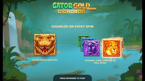 Gator Gold Deluxe Gigablox Slot Yggdrasil Gameplay YouTube