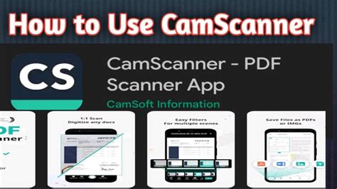 How To Use CamScanner App Aspire Tech YouTube