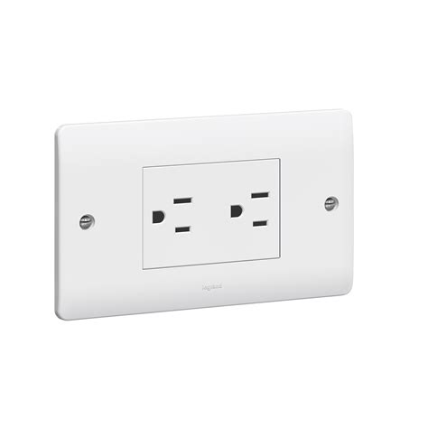 Synergy™ Socket Outlet 2 Gang Unswitched Saso 15 A 127 V