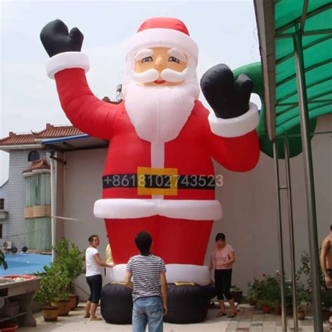 Aeor Inflatables Gigante Papai Noel Publicidade Infl Vel Natal Neve