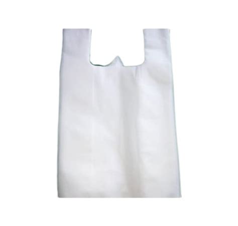 Plain White Non Woven W Cut Bag For Grocery Size Dimension 13x16inch