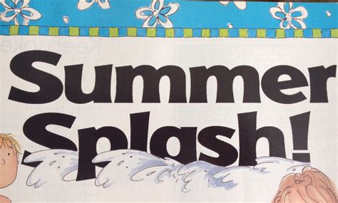 Summer Splash Title Novelty Summer Ideas Home Decor Summer Time