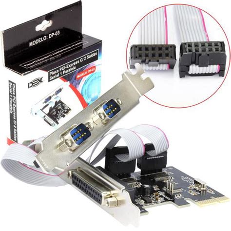 Placa Pci Express Dex Dp Sa Das Serial Paralela Em Promo O