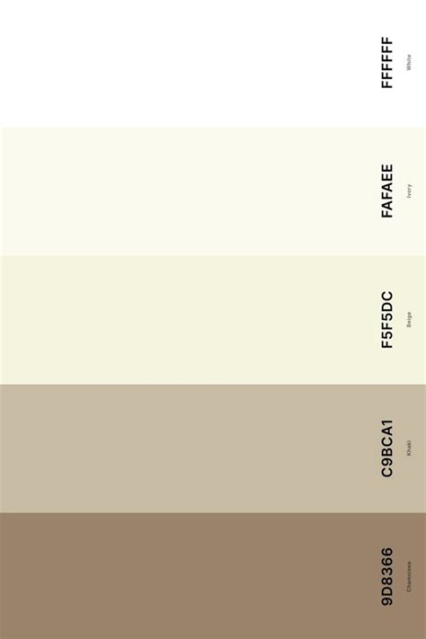 25+ Best Beige Color Palettes with Names and Hex Codes in 2024 | Beige ...