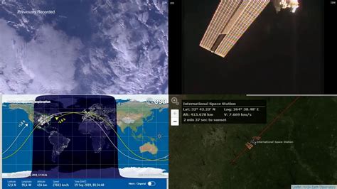 Sunset Over North America International Space Station Nasa Live View