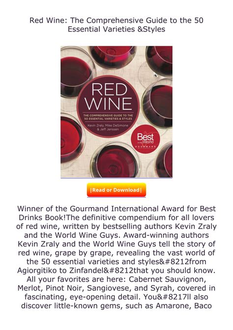 Ppt Download Read Red Wine The Comprehensive Guide To The 50