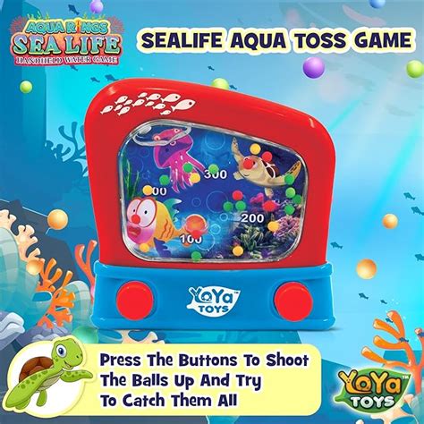 Aqua Rings Sealife Toy Red Ring Toss Game In Water