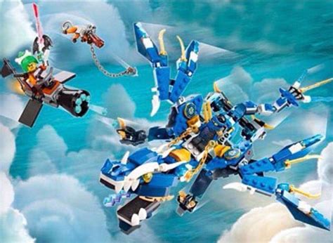 Jay´s elemental dragon | Elemental dragons, Ninjago, Lego ninjago